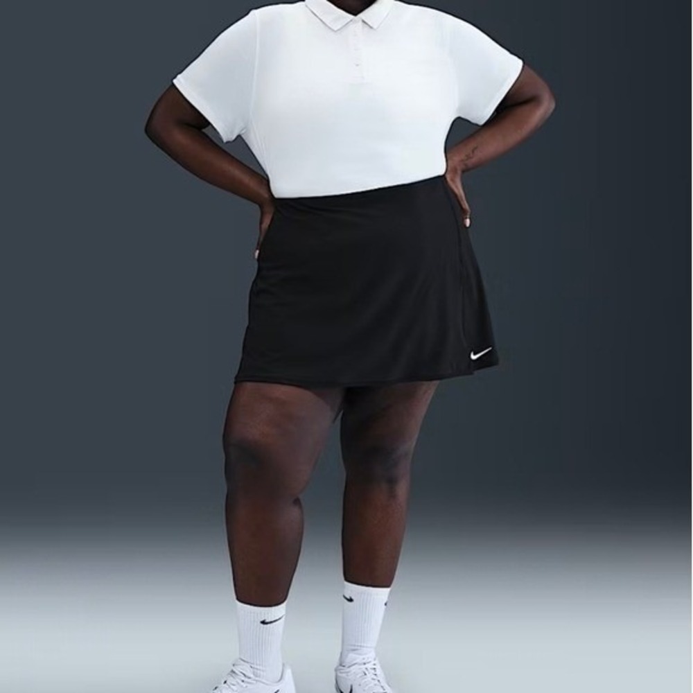 Nike Women's Black Tennis Prep Skort Skirt Active Sports Plus Size 2X New